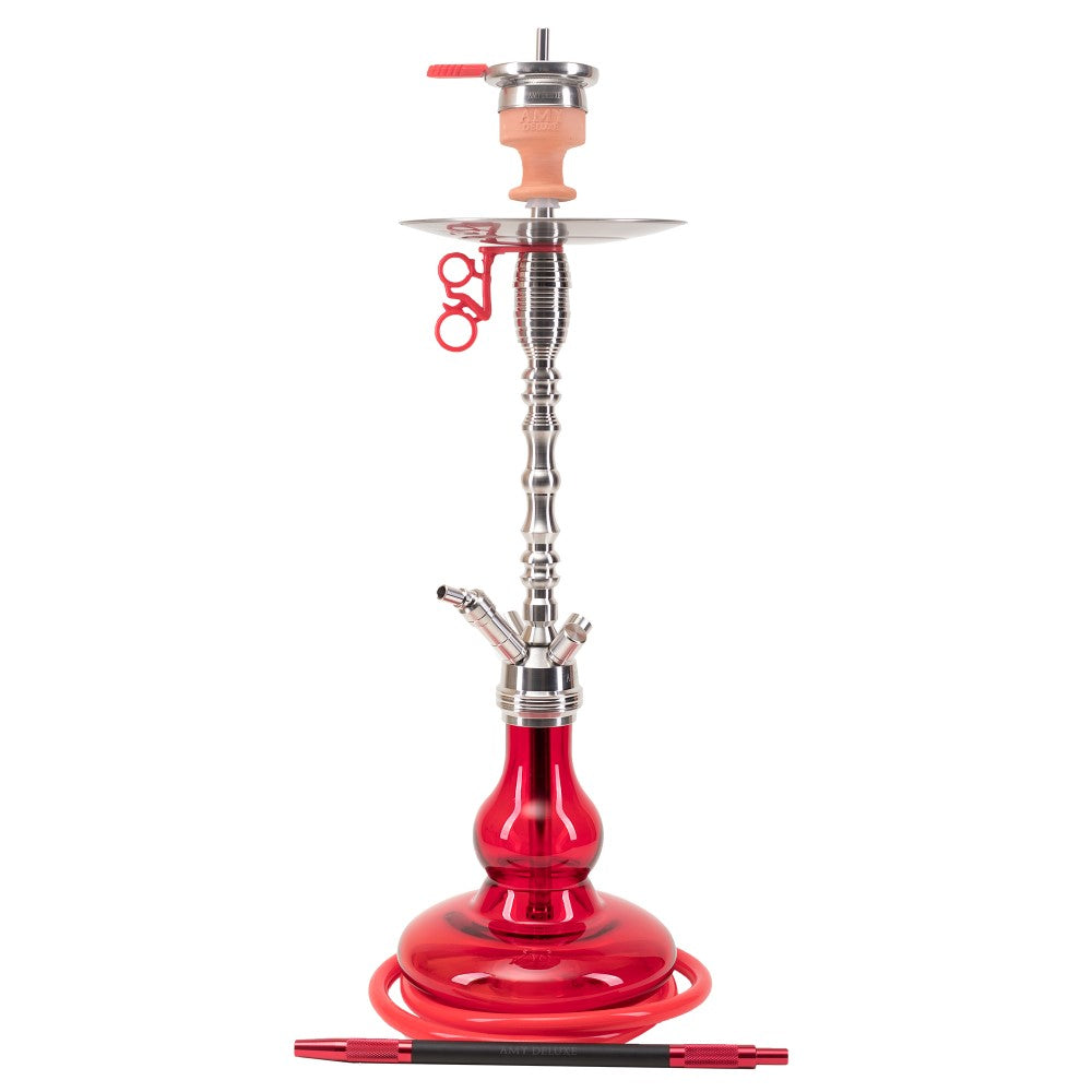 Amy ss15 rvs amy deluxe roestvrijstalen shisha 4 rvs adapters 65 cm langer compleet amy kleikop