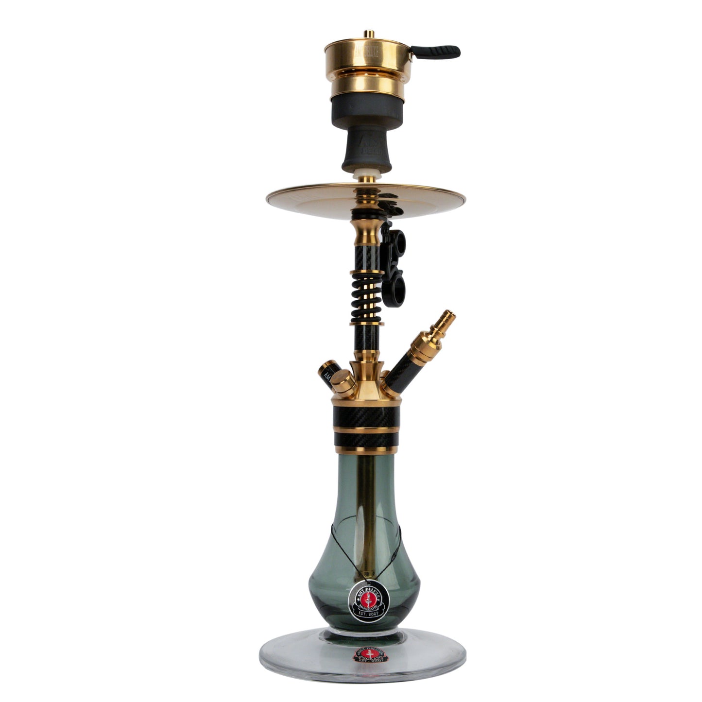 Amy deluxe ss24.02 carbon schokdemper 4 adapters rvs carbon compleet 45 cm tot 65 cm. compleet amy deluxe