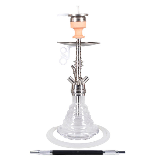 Amirs 100 4 rvs adapter 45 cm tot 65 cm lang. compleet tang kop slang. rvs amirs shisha roestvrijstaal amirs waterpijp. 
